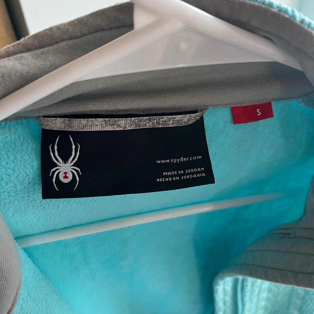 Spyder Major Cable Stryke Jacket Turquoise Blue Small Ski Winter - Picture 5 of 8